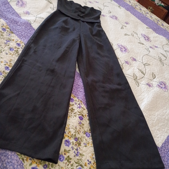Forever 21 Sweetheart Trouser Style Pants Dress Formal Wide Leg Flare Preppy - Picture 3 of 7